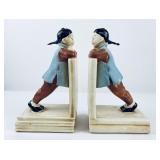Antique Art Deco NuArt Chinaman Bookends