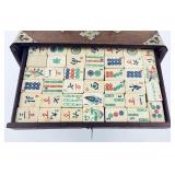 Chinese Bone and Bamboo Mahjong Set