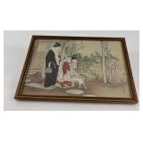 Mizuno Toshikata Winter-A Walk With A Pet Dog