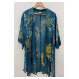 Vintage Silk Silkscreen Robe CCC