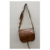 Old Tooled Leather Game Hunting Bag and Knife
