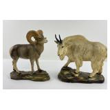 Chalkware Bighorn Sheep and Mountain Goat