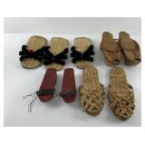 Group of Antique Asian Ethnic Shoes