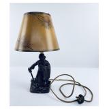 Vintage Spelter Pirate Lamp