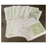 Lot of 150 Montana Topographic Maps
