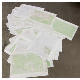 Lot of 150 Montana Topographic Maps