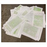 Lot of 150 Montana Topographic Maps