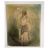 Hand Tinted Photo Umatilla Indian Woman