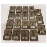 19 Antique Bronze Montana Post Office Box Doors
