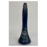 Weller Blue Pottery Bud Vase 10.5" Hudson Blue