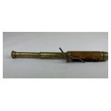 Antique Leather and Brass Frontier Spyglass