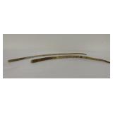 Pair of African Rhino Hide Horse Quirts