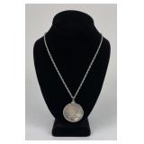 Equatorial Guinea Maja Desnuda Silver Necklace