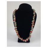 Navajo Turquoise Nugget and Coral Necklace