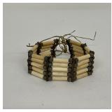 Montana Indian Hairpipe and Brass Choker Necklace