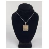 Navajo Sterling Silver and Jasper Necklace