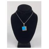 Navajo Sterling Silver and Turquoise Necklace