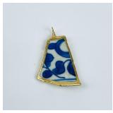 Shipwreck Recovered Chinese Pottery Shard Necklace