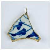 Shipwreck Recovered Chinese Pottery Shard Necklace