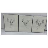 Lot of 3 Robert Wiebe Deer Prints