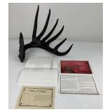 Once A King Bronze Deer Horn Jim Rowe