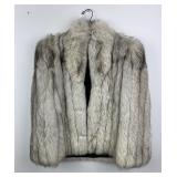Silver Fox Fur Jacket Coat
