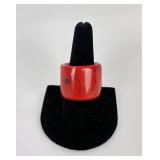 18th Century Chinese Red Coral Thumb Ring