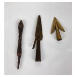 3 Antique Arrowheads