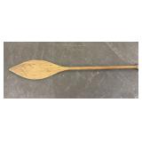 Papua New Guinea Tribal Leaf Form Canoe Paddle