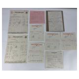 Lot of Montana Paperwork Receipts Fishing Hardware