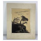 Cliff McCurdy Montana Serigraph Print Trees