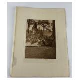 Flathead Buffalo Skin Lodge Edward Curtis