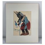 The Story of Kachinas Serigraph Kweweo Wolf