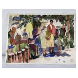 Victor Czerkas California Mission Watercolor