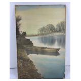 Very Nice Large Montana Hand Tinted Photo Sherwood