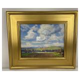 Taylor Lynde Bridger Pastoral Oil on Board