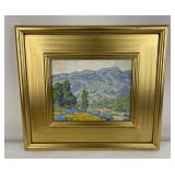 Santa Paula California Gary Ray Oil on Board