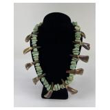 Navajo Buffalo Tooth Turquoise Nugget Necklace