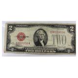 1928 Red Seal $2 Bill