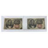 5th Issue 10 Cent Fractional Currency Notes