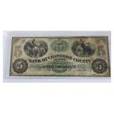 Bank of Crawford County Meadville $5 Note 1863