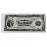 1914 $1 National Currency New York Note