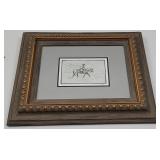 Ace Powell Etching Cowboy on Horseback