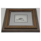 Ace Powell Etching Mother Bear and Cub
