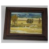 Gary Schildt Rolling Plains Oil on Board