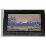 Gary Schildt Evening on the Plains Oil on Board
