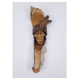 Crow Scout Wood Carving Pat Welliver