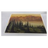 Elton Bennett Mt Olympus Washington Serigraph