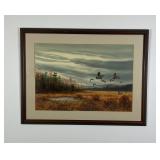William Tyner Grouse Landing Watercolor