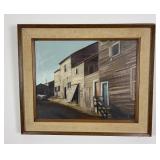 Ruth Lee Street at Moss Landing Oil on Canvas